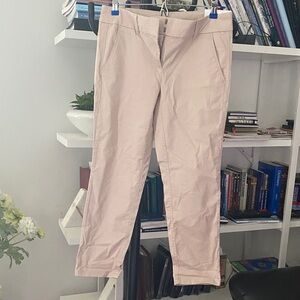 LOFT Petite Beige Modern Chino Crop Pants 2P New with Tag
